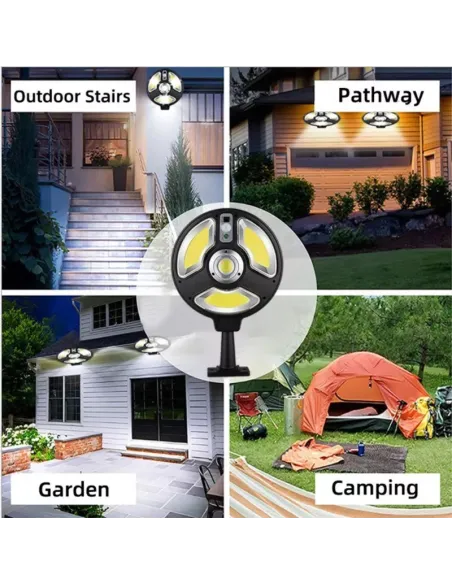 Lampa Solara Rotunda 150LED 1288A COB 3 Moduri Iluminare +