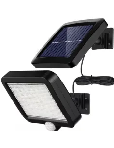Proiector 10W 56LED cu Senzor de miscare si panou solar