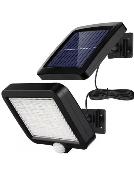 Proiector 10W 56LED cu Senzor de miscare si panou solar