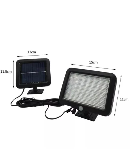 Proiector 10W 56LED cu Senzor de miscare si panou solar