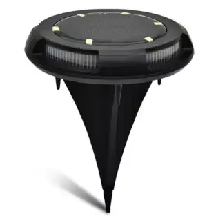 Set 4 lampi subterane de gradina cu panou solar red-mag.ro