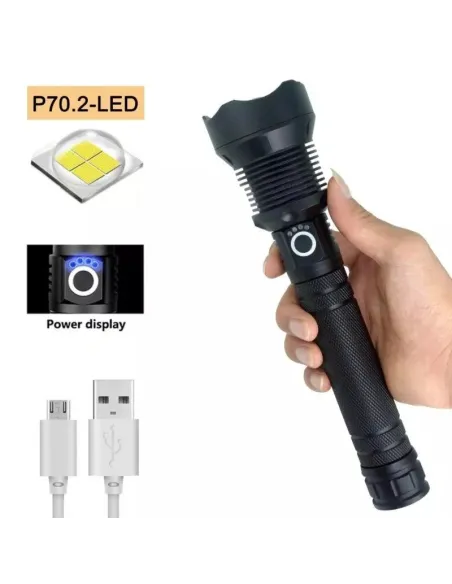 Lanterna T9 / X92-P70 MARE cu led P50 PUTERNIC red-mag.ro