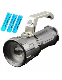 Lanterna Argintie cu MANER Max 8000 Lumeni cu Zoom red-mag.ro
