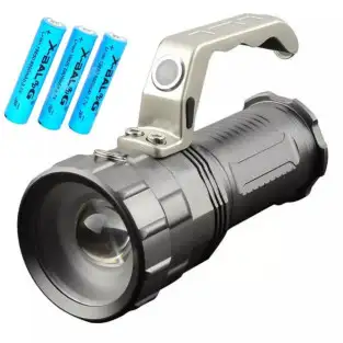 Lanterna Argintie cu MANER Max 8000 Lumeni cu Zoom red-mag.ro