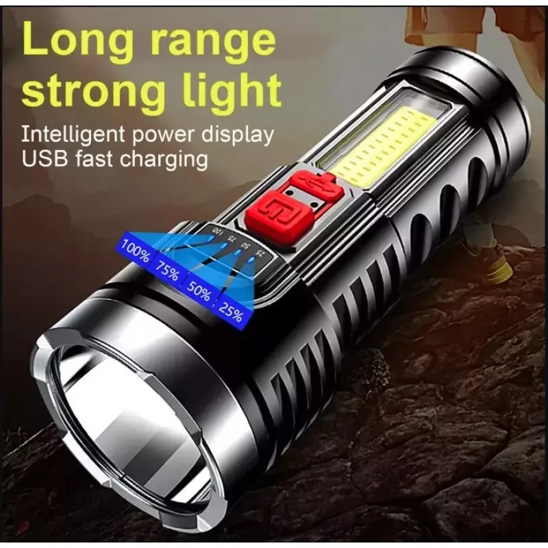 Lanterna de Mana 10W 5865, 4 Moduri de Lumina red-mag.ro