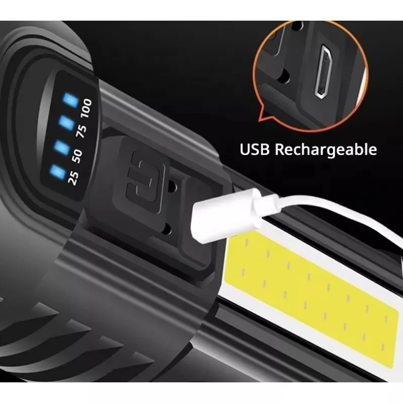 Lanterna de Mana 10W 5865, 4 Moduri de Lumina red-mag.ro