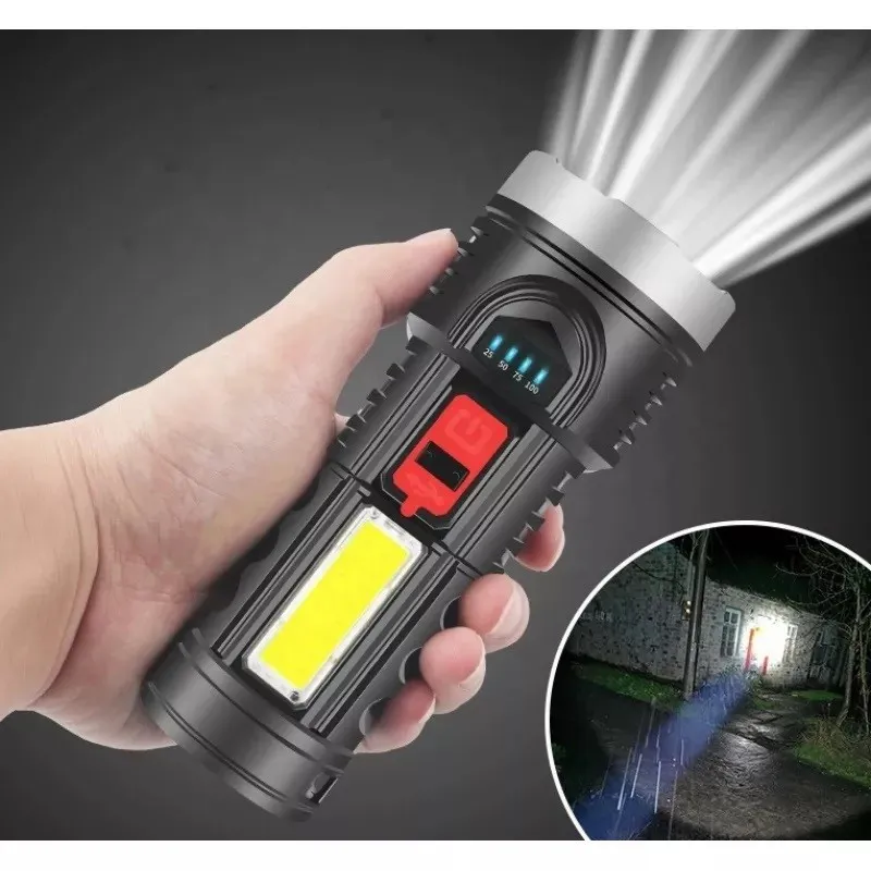 Lanterna de Mana 10W 5865, 4 Moduri de Lumina red-mag.ro