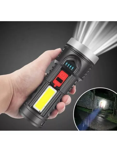 Lanterna de Mana 10W 5865, 4 Moduri de Lumina red-mag.ro