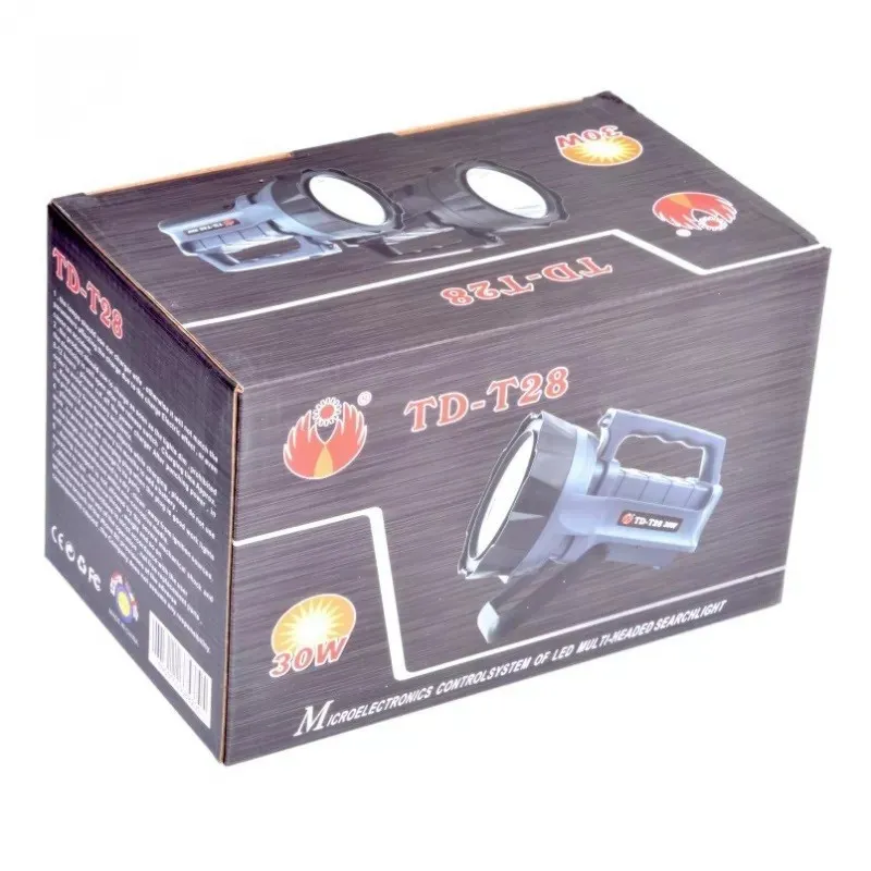 Lanterna de Mana cu Led 30W,TD-T28, cu Suport red-mag.ro