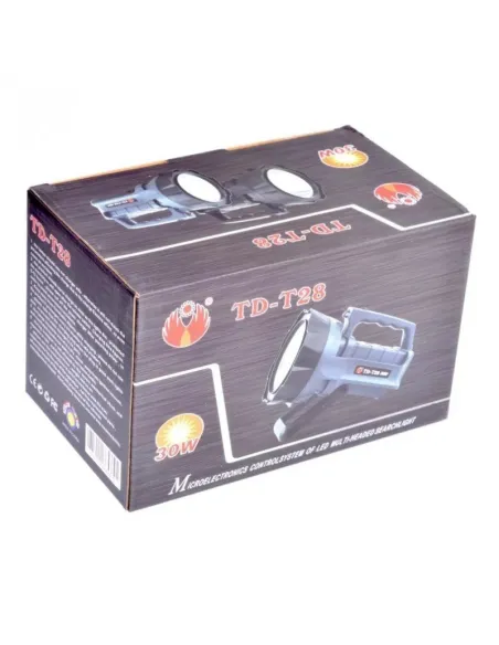 Lanterna de Mana cu Led 30W,TD-T28, cu Suport red-mag.ro