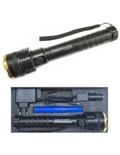 Lanterna led BL-2602 LEDT6 cu acumulator 18650 red-mag.ro 2