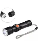 Lanternă LED cu Zoom și USB, ST-515 red-mag.ro