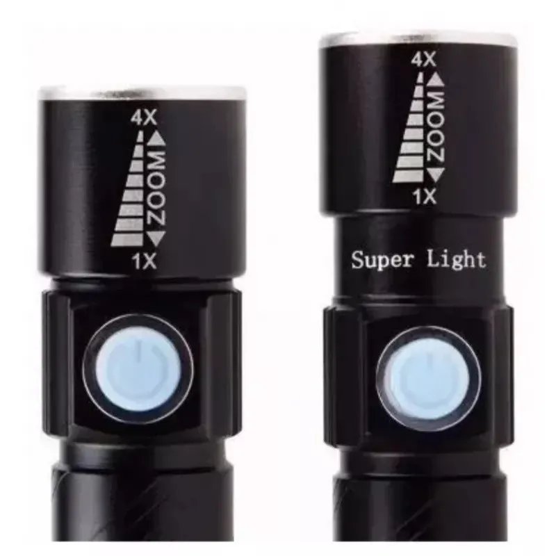 Lanternă LED cu Zoom și USB, ST-515 red-mag.ro