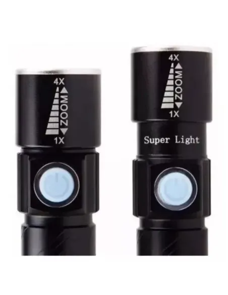 Lanternă LED cu Zoom și USB, ST-515 red-mag.ro