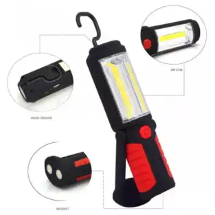 Lanterna WL 018 cu LED COB si 2 incarcatoare red-mag.ro