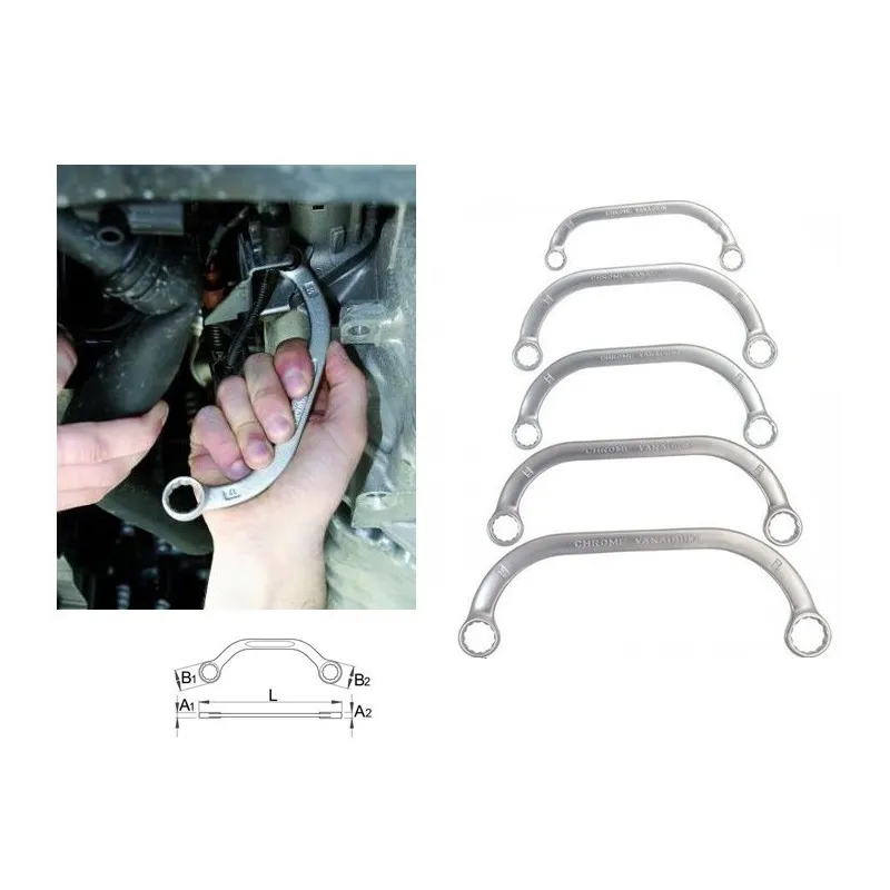 Set 5 chei inelare semiluna red-mag.ro