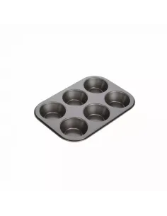 Tava de copt 26x18 cm, inox, 6 briose red-mag.ro