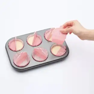 Tava de copt 26x18 cm, inox, 6 briose red-mag.ro 2