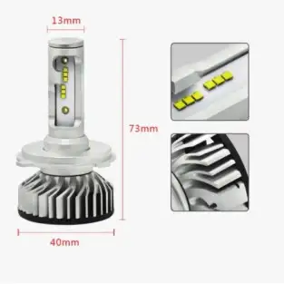 Set becuri LED auto H1 / H3 / H4 / H7 / H11 / HB3 / HB4, 50W