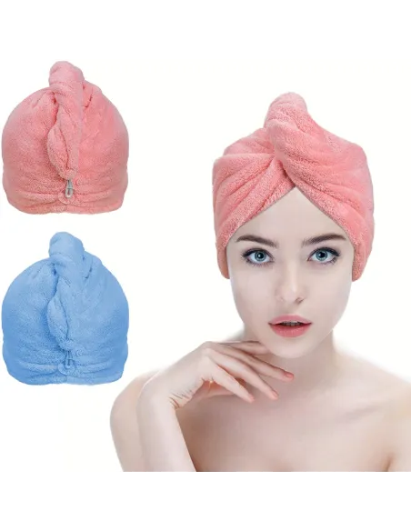 Prosop-turban pentru uscarea părului red-mag.ro