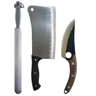 Set Profesional pentru macelarie format din Satar 800g, pila