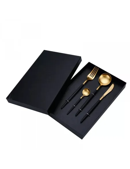 Set tacamuri 4 piese DeLuxe, otel inoxidabil red-mag.ro