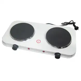 Plita electrica dubla Ertone MN-200, 2000W red-mag.ro