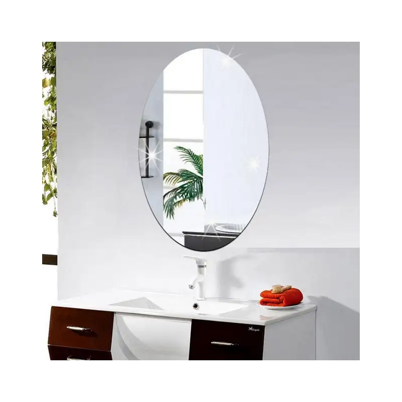 Autocolant de perete, oglinda ovala autoadeziva 30x40CM