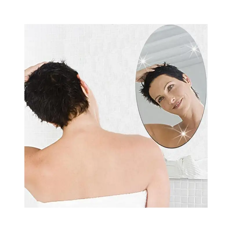 Autocolant de perete, oglinda ovala autoadeziva 30x40CM