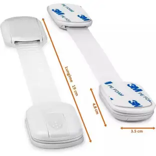 Set 10 Sisteme de siguranta multifunctionale reglabile 19 cm 2