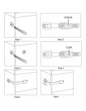 Set 10 Sisteme de siguranta multifunctionale reglabile 19 cm