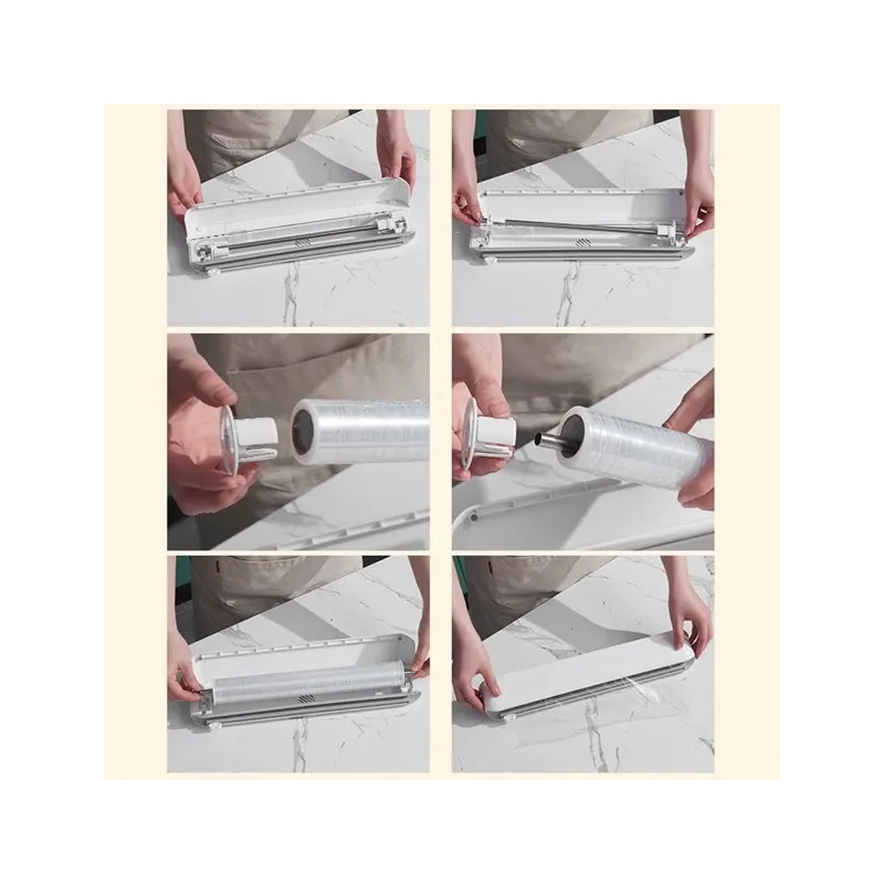 Dispenser folie alimentara stretch, cu lama de taiere, 38 cm