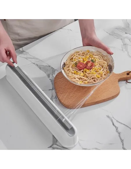 Dispenser folie alimentara stretch, cu lama de taiere, 38 cm