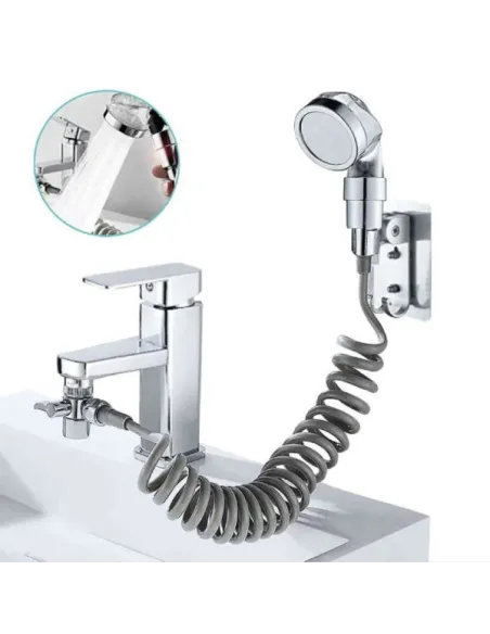 Dozator de sapun spuma 250 ml + Extensie dus pentru robinet