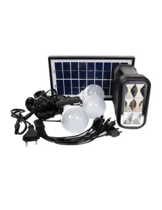 Kit lanterna cu panou solar, 3 becuri LED SMD, GDLITE-1