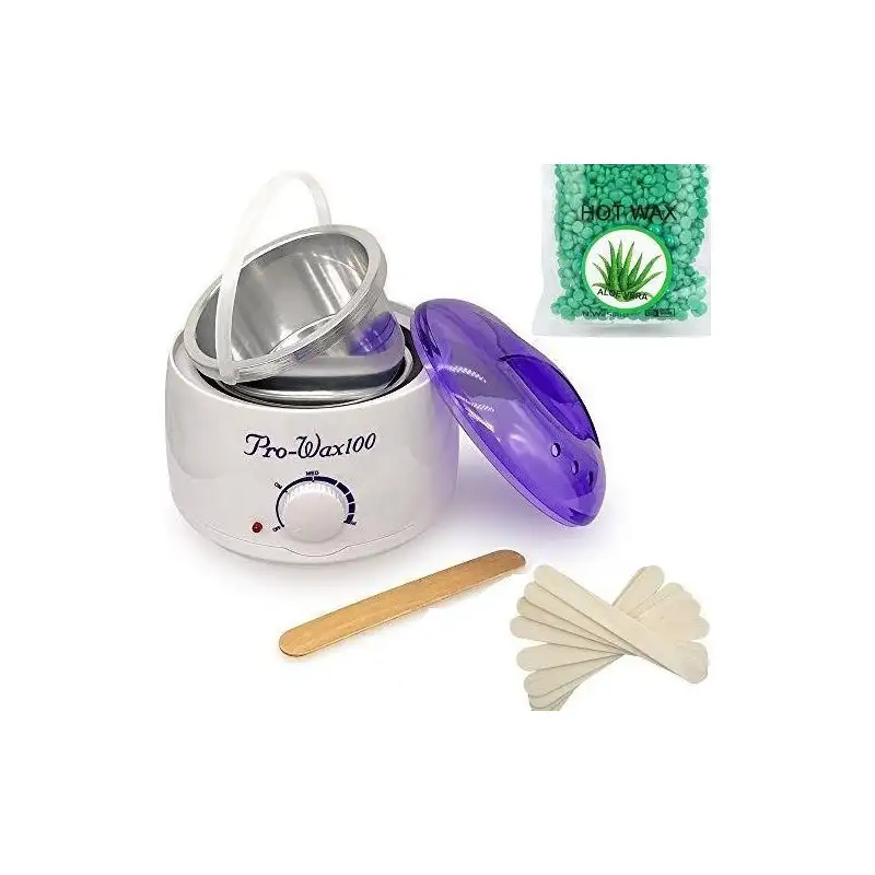 Kit epilare: Incalzitor de ceara + Benzi epilat + Spatule +