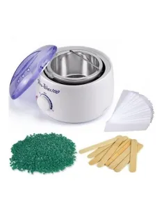 Kit epilare: Incalzitor de ceara + Benzi epilat + Spatule +