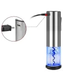 TIRBUȘON ELECTRIC CU CUTTER FOLIE - ARGINTIU red-mag.ro