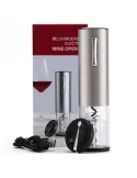 TIRBUȘON ELECTRIC CU CUTTER FOLIE - ARGINTIU red-mag.ro