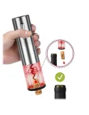 TIRBUȘON ELECTRIC CU CUTTER FOLIE - ARGINTIU red-mag.ro