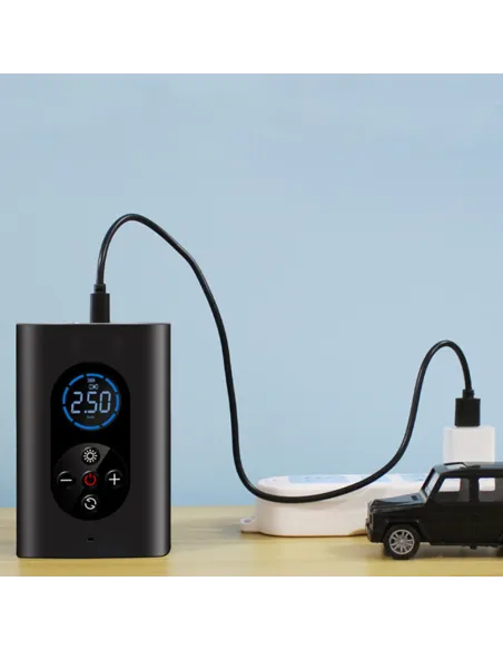 Compresor auto digital fara fir, cu acumulator reîncărcabil