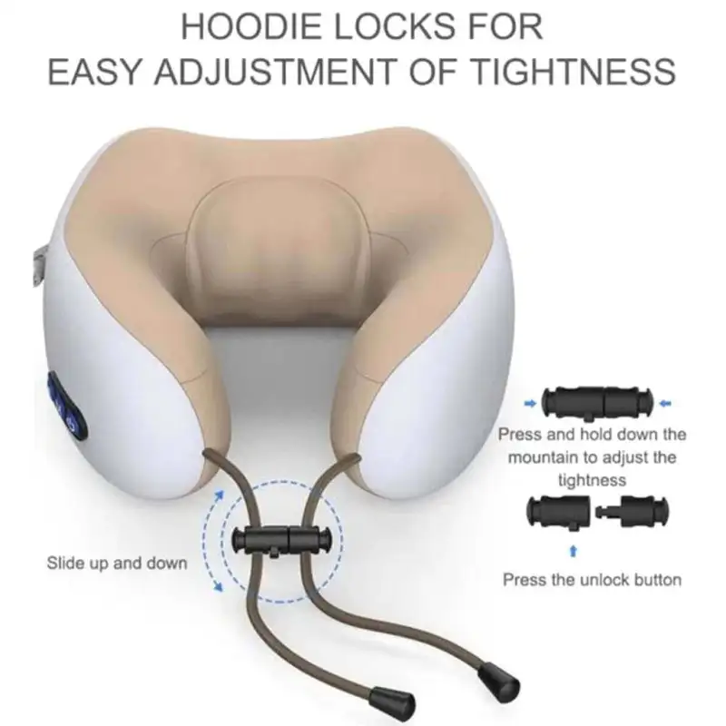 Perna de masaj electrica in forma de U, suport cervical