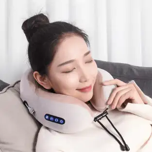 Perna de masaj electrica in forma de U, suport cervical 2