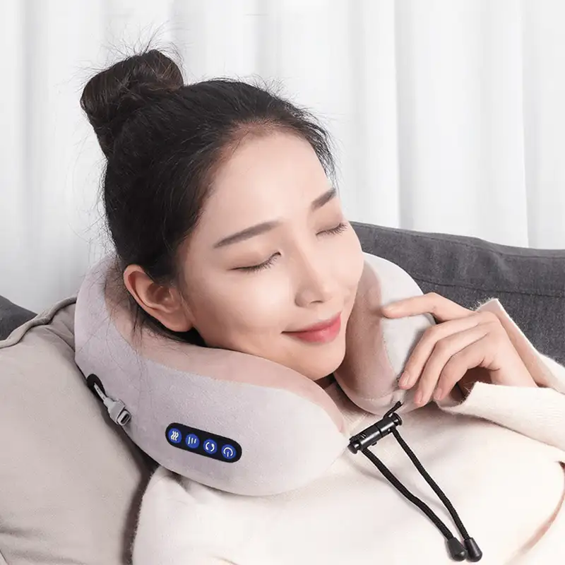 Perna de masaj electrica in forma de U, suport cervical