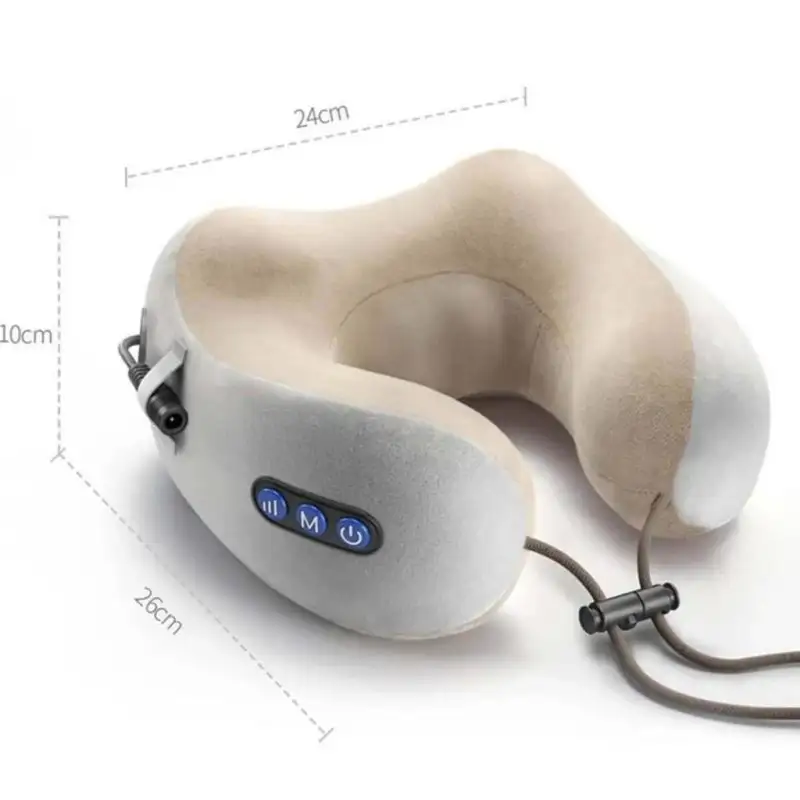 Perna de masaj electrica in forma de U, suport cervical