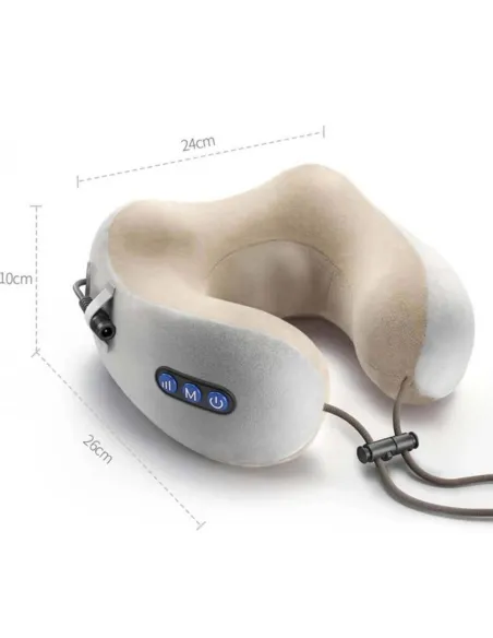 Perna de masaj electrica in forma de U, suport cervical