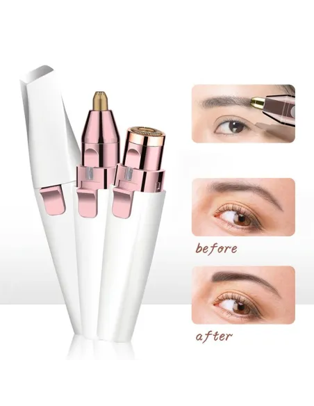 Epilator facial reincarcabil cu 2 capete red-mag.ro