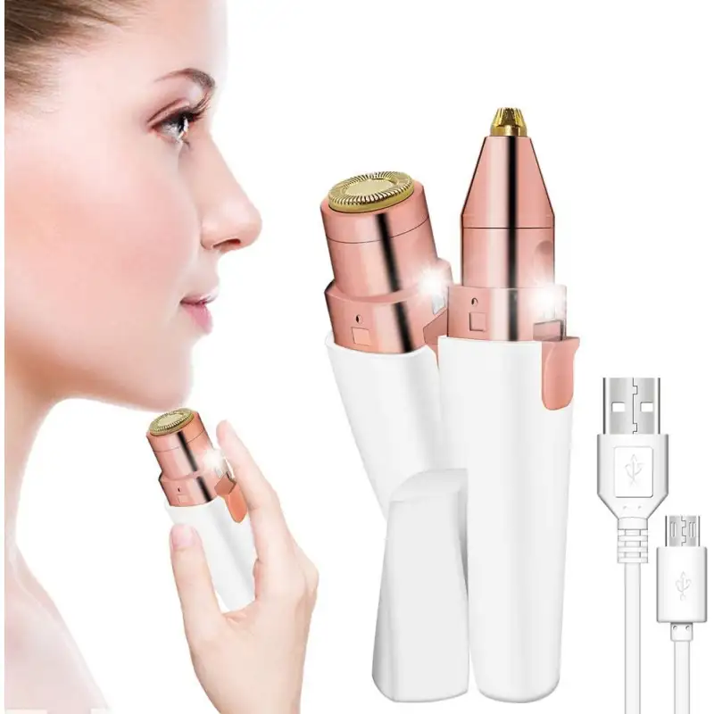 Epilator facial reincarcabil cu 2 capete red-mag.ro