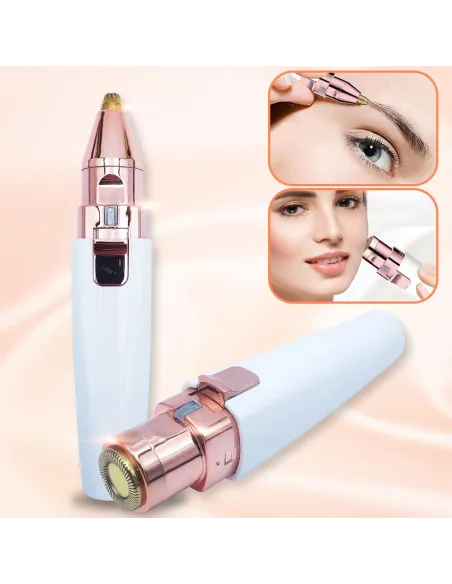 Epilator facial reincarcabil cu 2 capete red-mag.ro