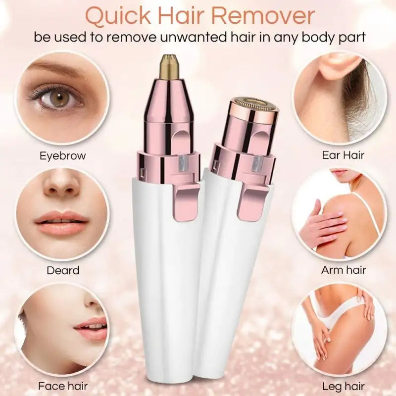 Epilator facial reincarcabil cu 2 capete red-mag.ro